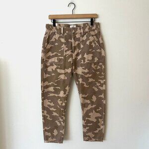 NWT Citizens of Humanity Leah Camo Taupe Cargo Pants Women's Size 26